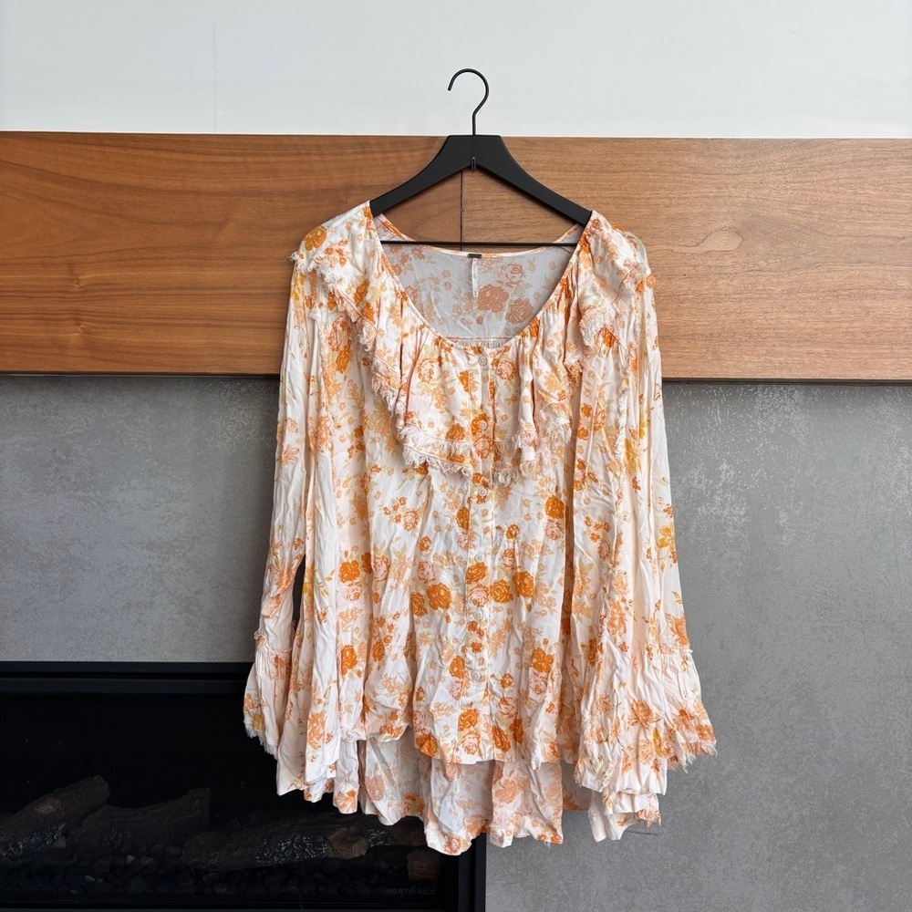 Free People Loretta Printed Tunic Top, Size M - Picture 4 of 15